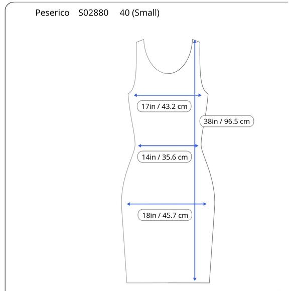 Peserico QuietLuxury Italian White Blue Drape Cowl Neck Sheath Dress 40 S Merola - Picture 7 of 7